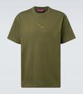T-shirt in jersey di cotone con ricamo interlocking