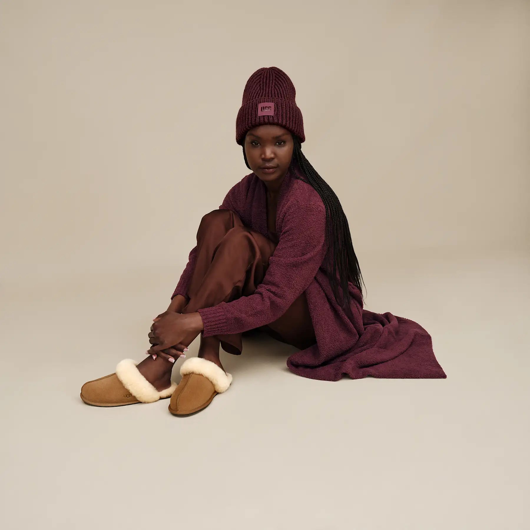 UGG Ciabatte Scuffette II Donna in Chestnut