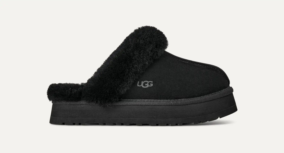 UGG Ciabatte Disquette Donna in Black
