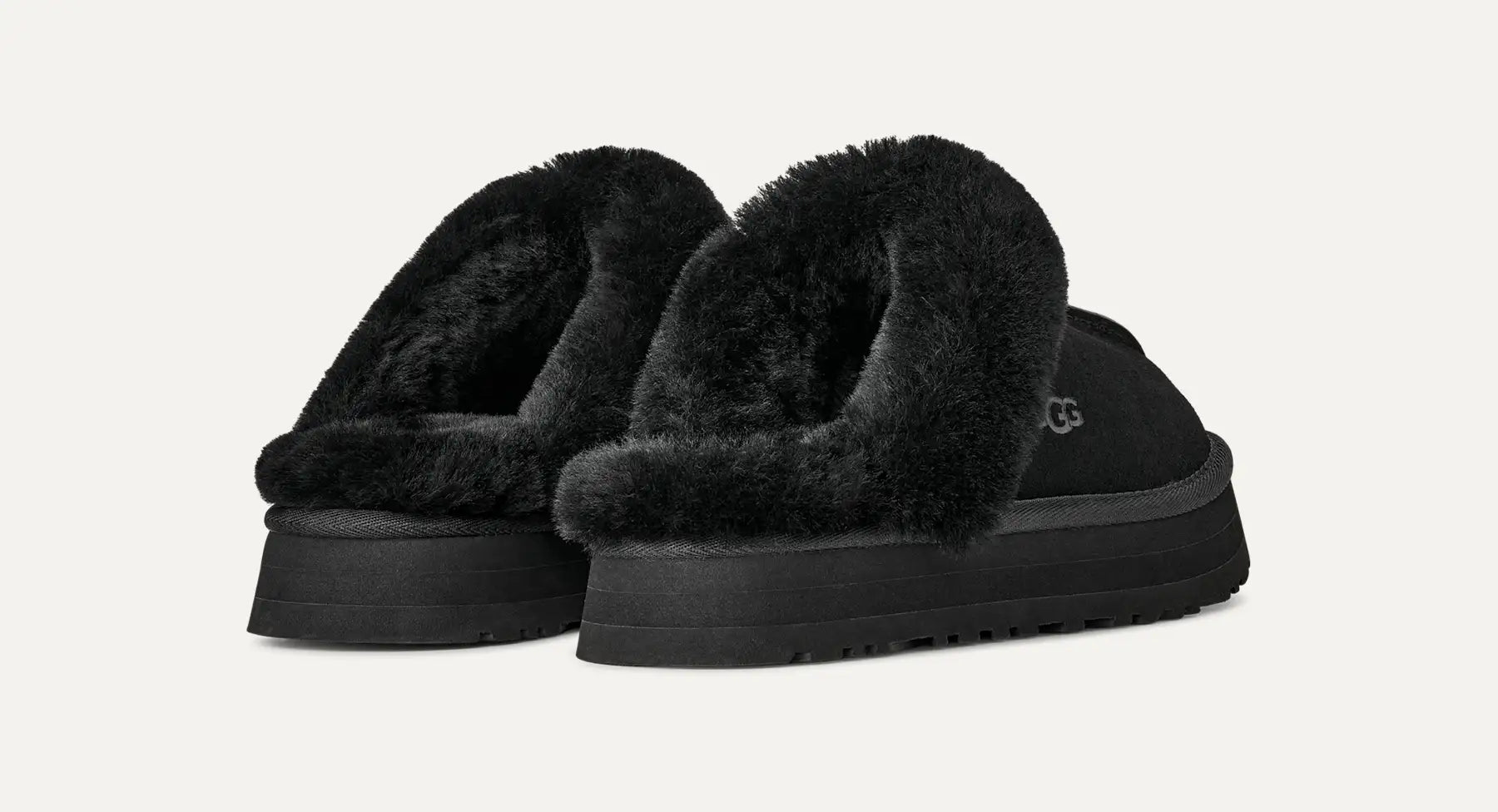 UGG Ciabatte Disquette Donna in Black