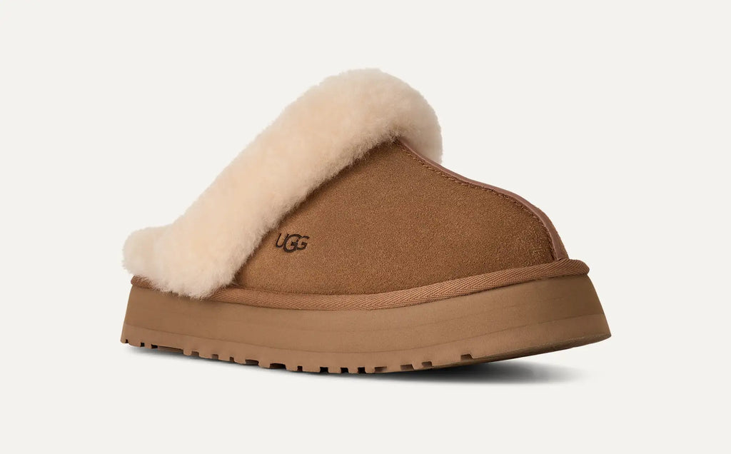 UGG Ciabatte Disquette Donna in Chestnut