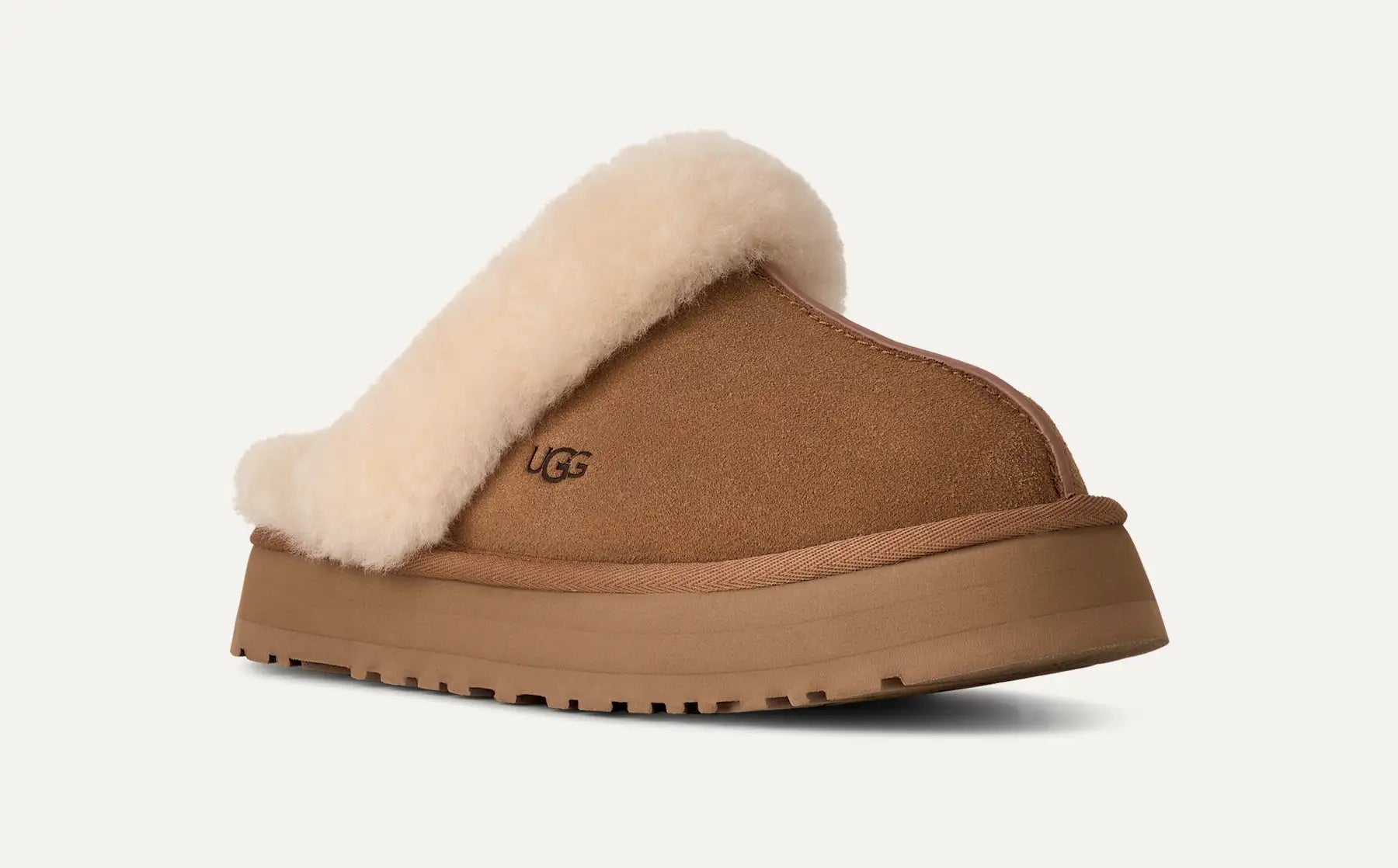 UGG Ciabatte Disquette Donna in Chestnut