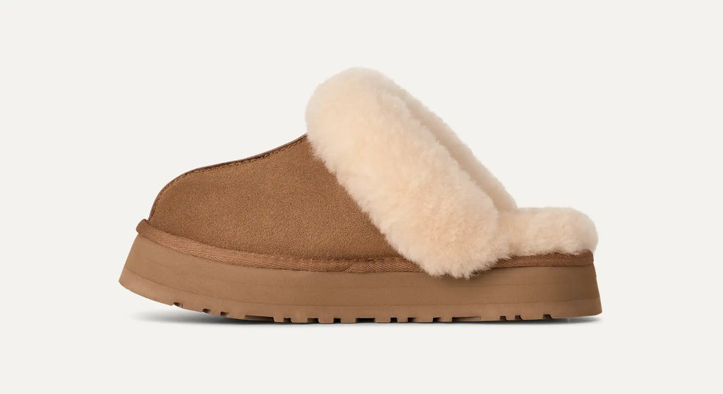 UGG Ciabatte Disquette Donna in Chestnut