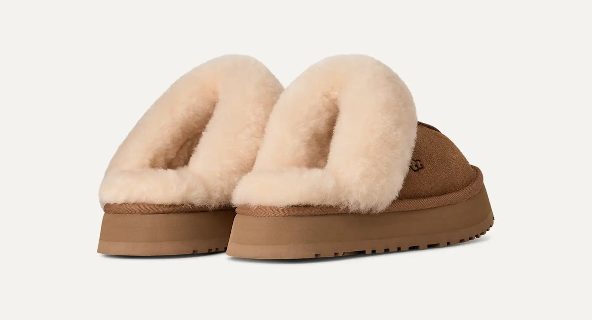 UGG Ciabatte Disquette Donna in Chestnut
