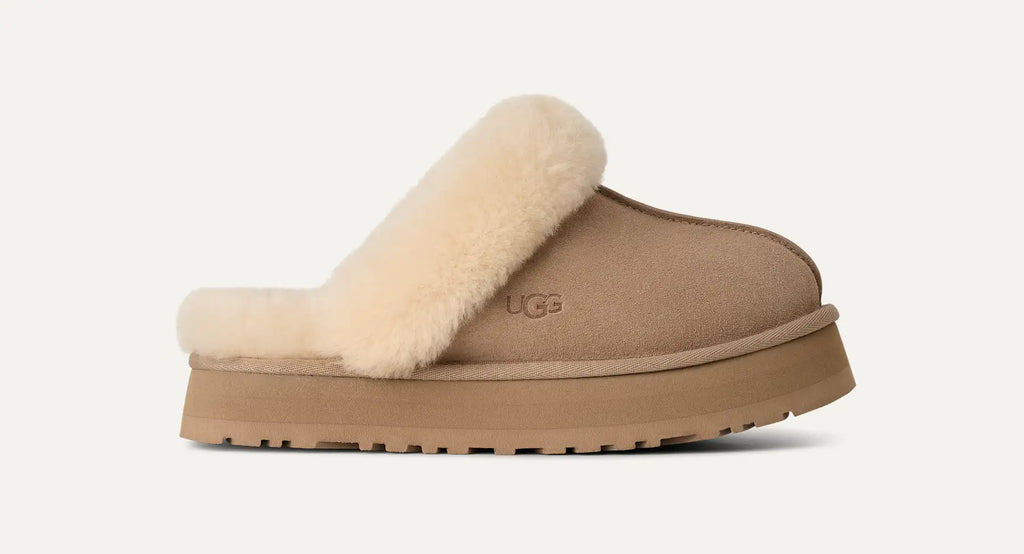 UGG Ciabatte Disquette Donna in Sand