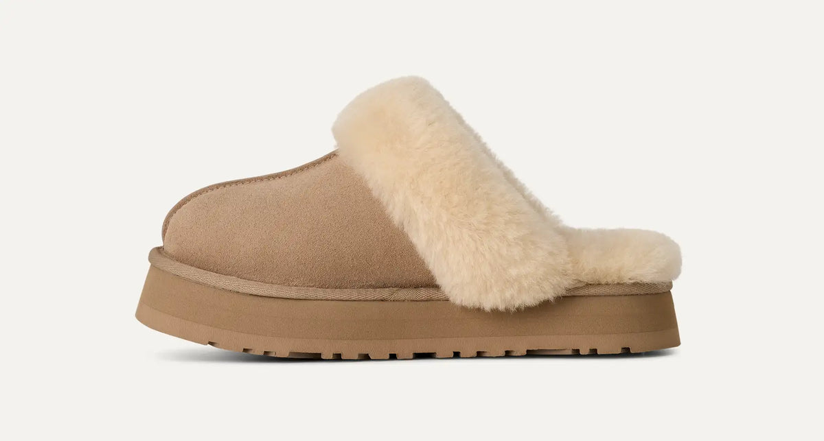 UGG Ciabatte Disquette Donna in Sand