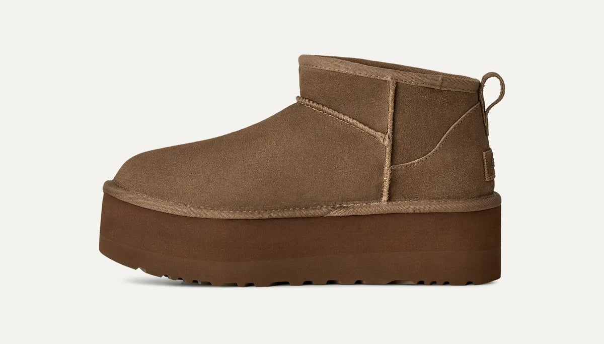 UGG Stivali Classic Ultra Mini Platform Donna in Light Bronze