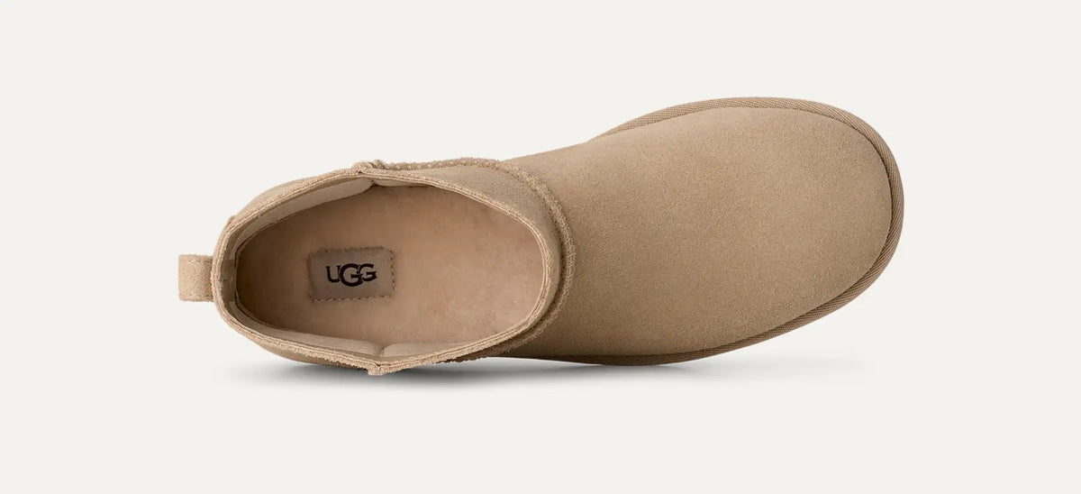 UGG Stivali Classic Mini Deconstructed Donna in Sand