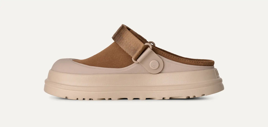 UGG Sabot scamosciati GoldenGlow Donna in Chestnut