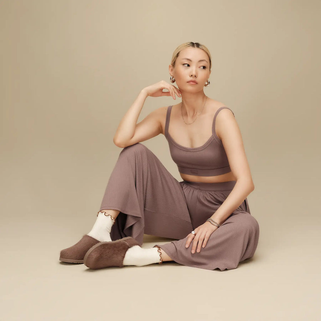UGG Sabot Otzo Calf Hair Donna in Caribou