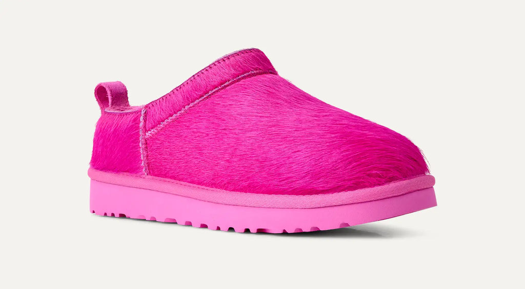 UGG Classic Micro Calf Hair Boot Donna in Bright Fuchsia