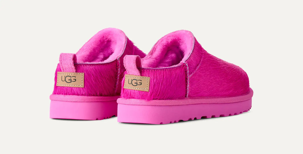 UGG Classic Micro Calf Hair Boot Donna in Bright Fuchsia