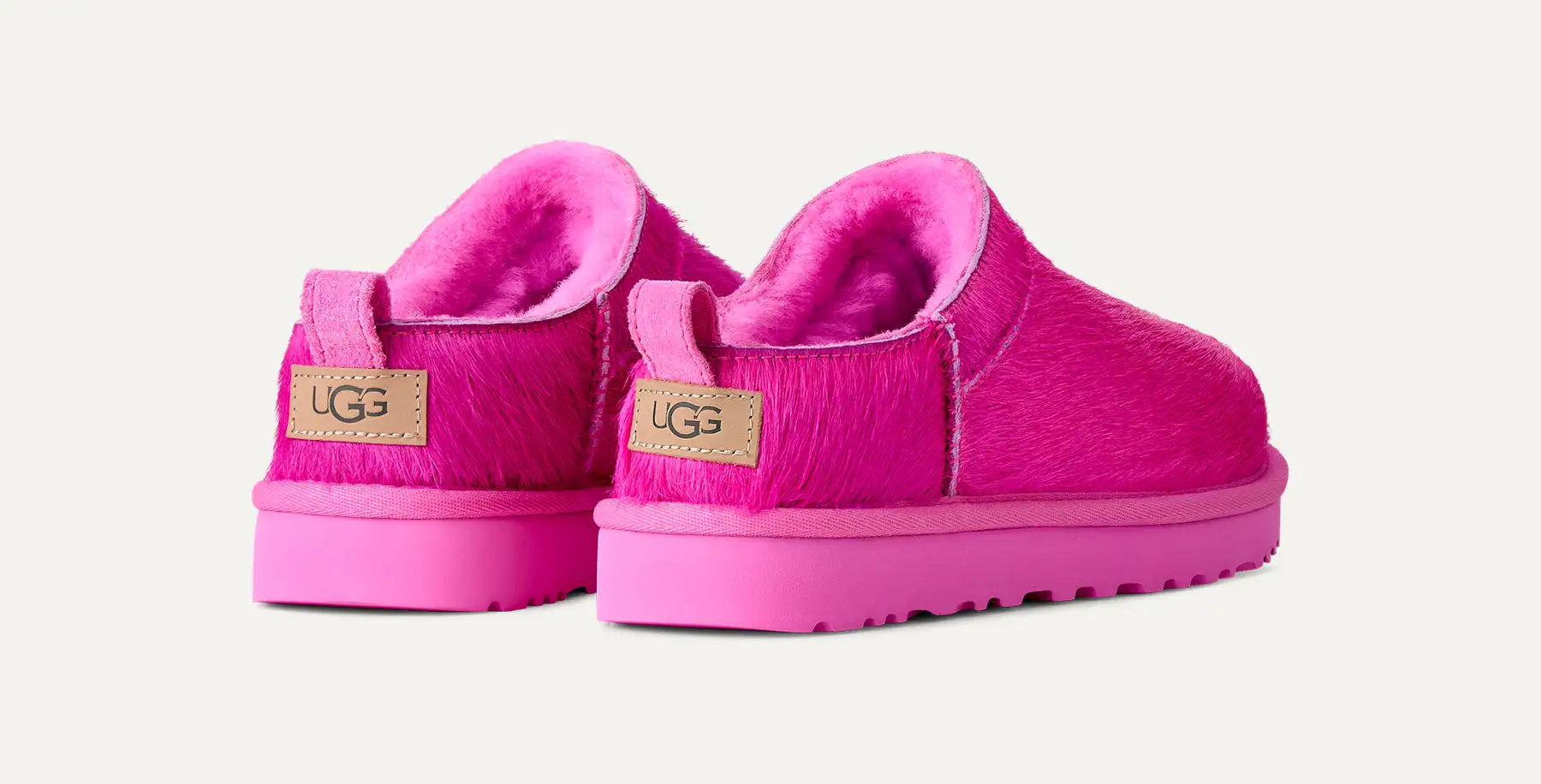 UGG Classic Micro Calf Hair Boot Donna in Bright Fuchsia