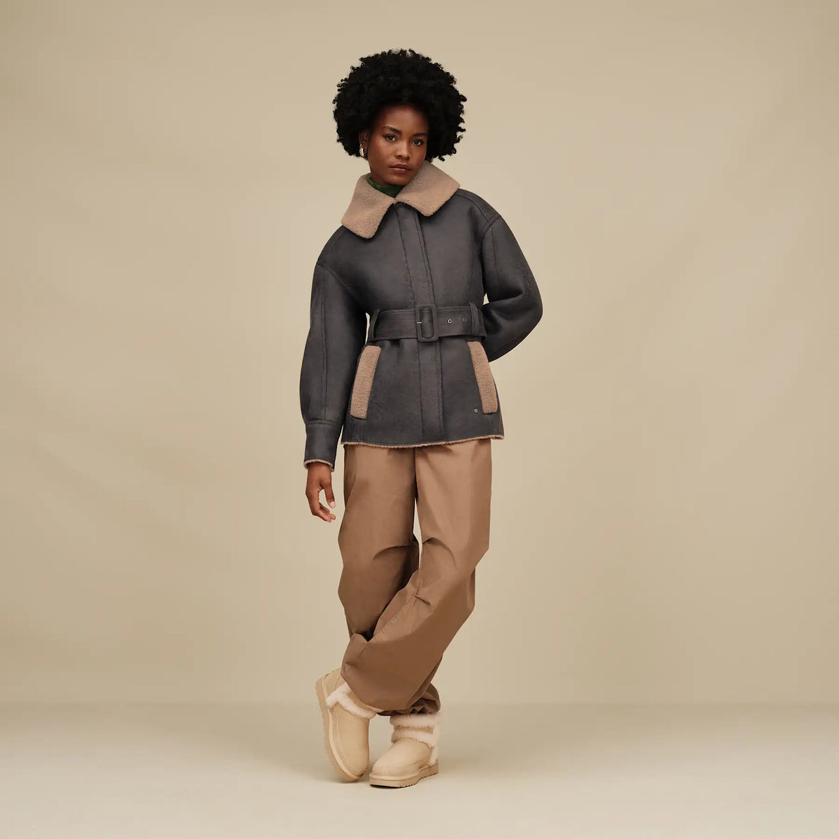 UGG Stivali Classic Mini Heritage Donna in Sand Castle