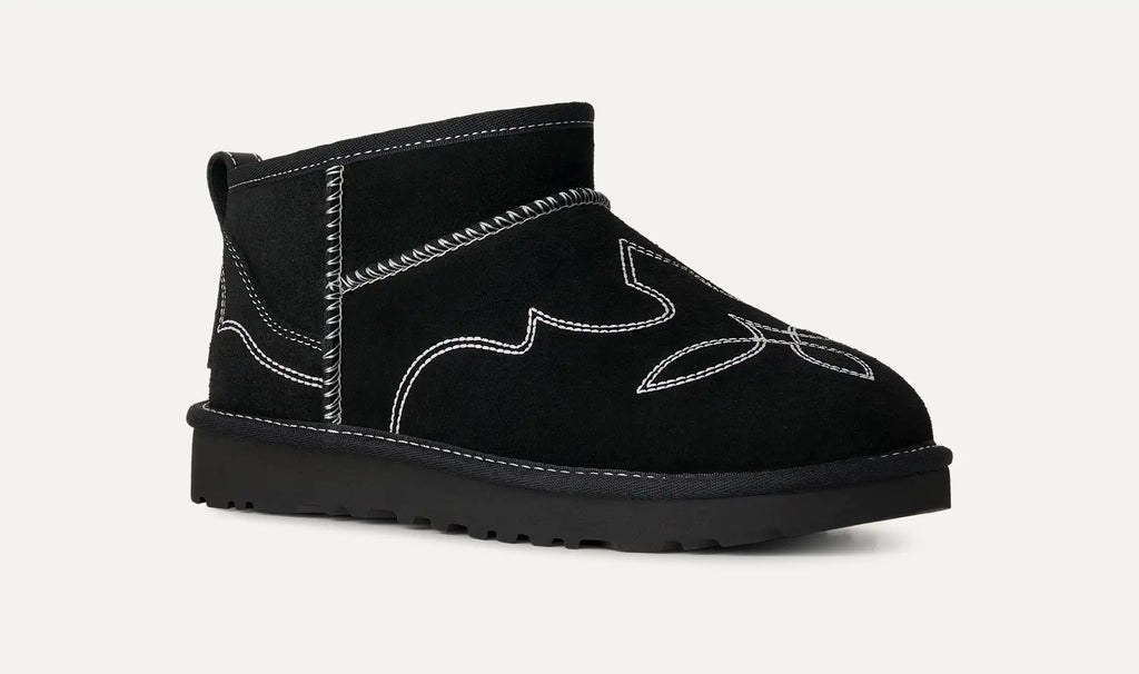 UGG Stivali Classic Ultra Mini Western Donna in Black