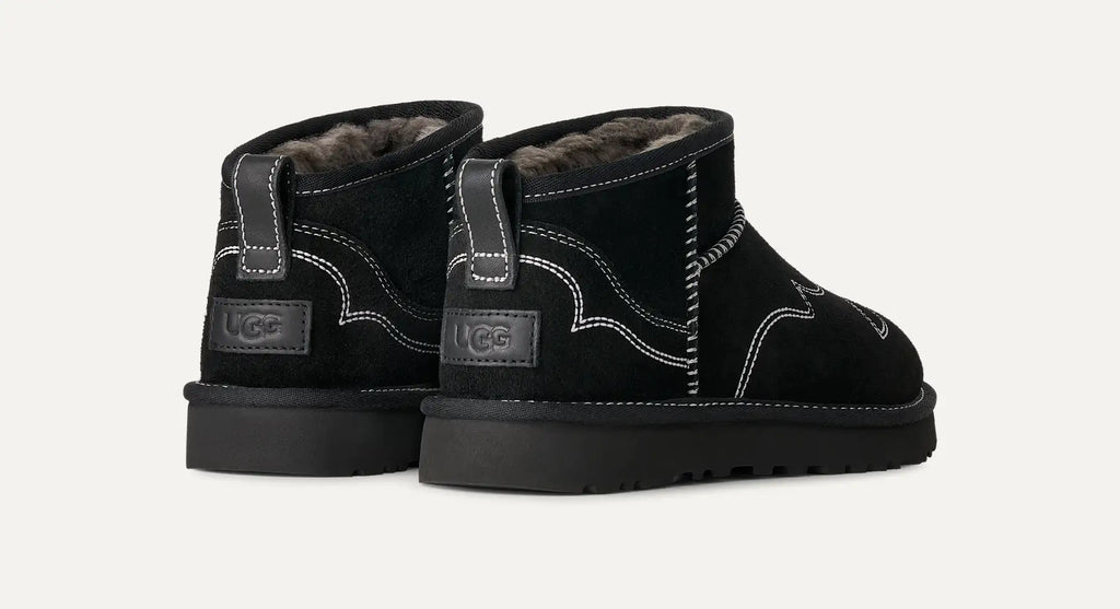 UGG Stivali Classic Ultra Mini Western Donna in Black