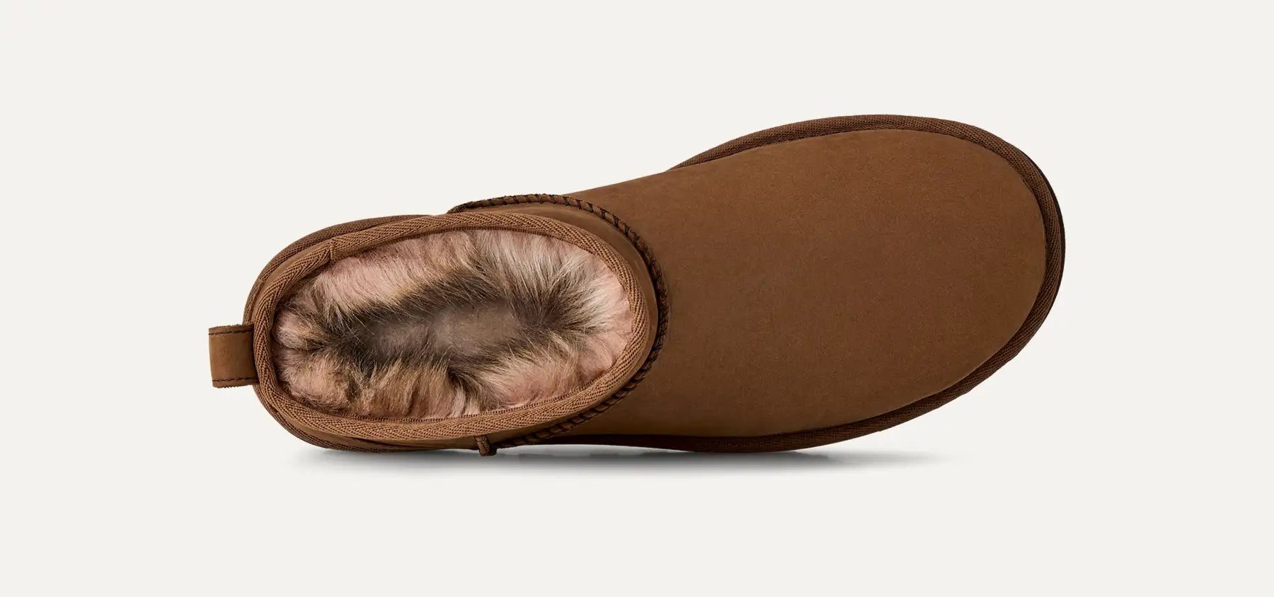 UGG Stivali Classic Ultra Mini Nubuck Donna in Dark Chestnut