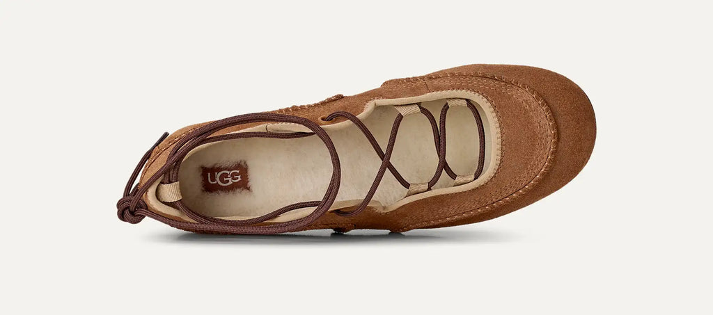 UGG Sneakers ballerine Quill Donna in Chestnut