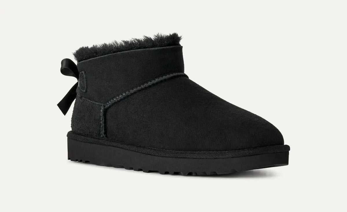 UGG Stivali Ultra Mini Bailey Bow Donna in Black