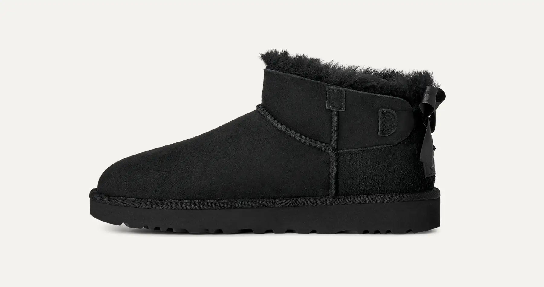 UGG Stivali Ultra Mini Bailey Bow Donna in Black