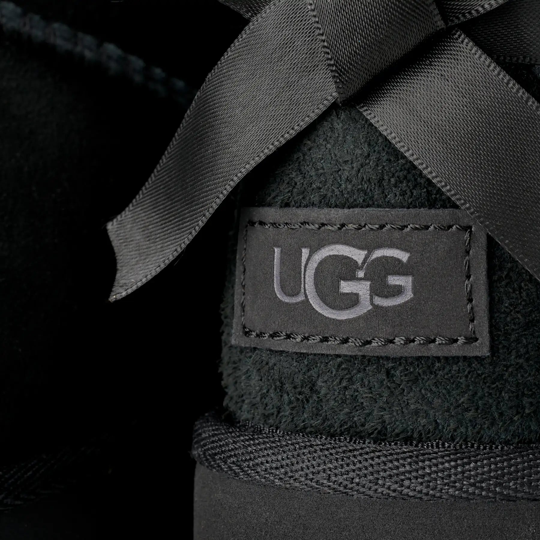 UGG Stivali Ultra Mini Bailey Bow Donna in Black