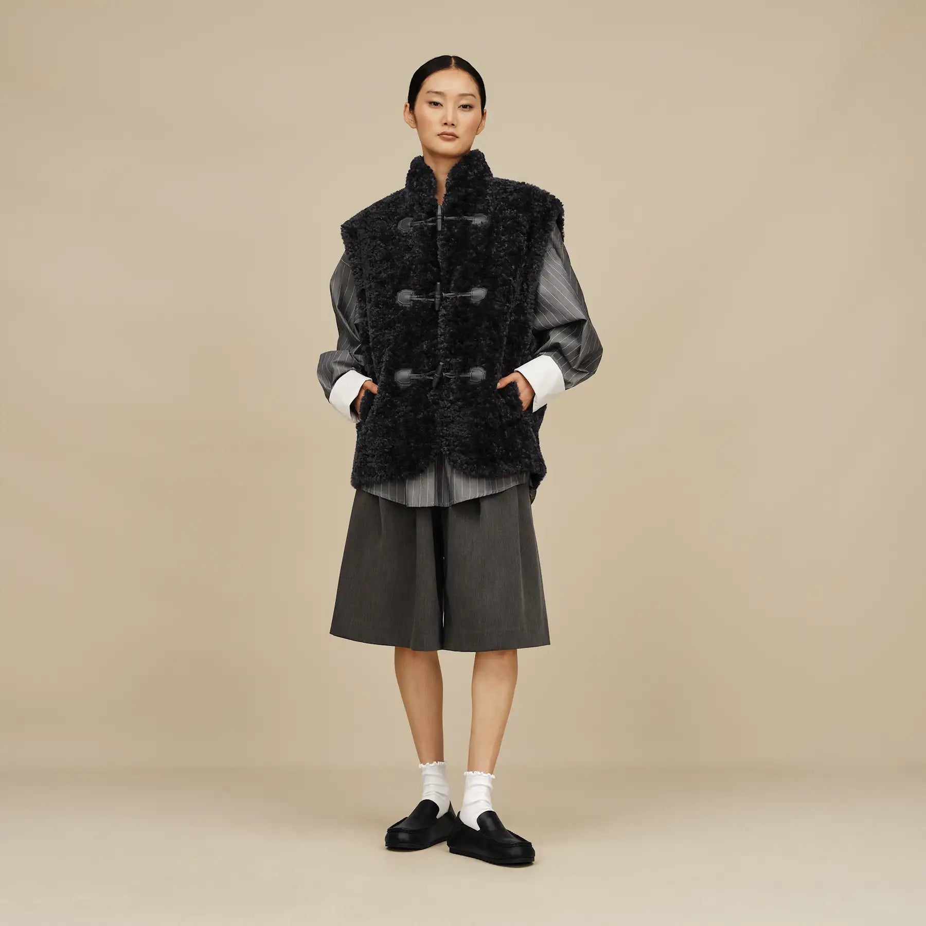 UGG Mocassini Eldrie Donna in Black Leather