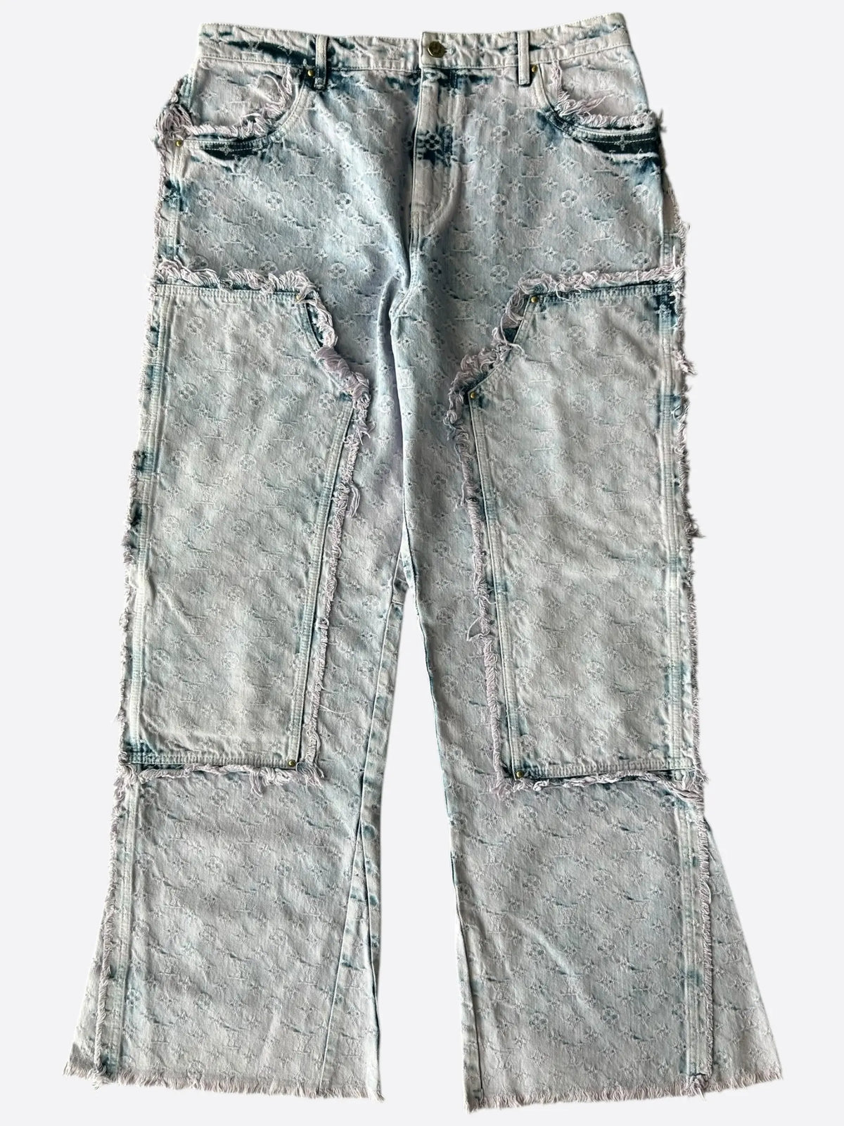 Louis Vuitton Purple & Blue Monogram Carpenter Jeans – Accessorio premium elegante