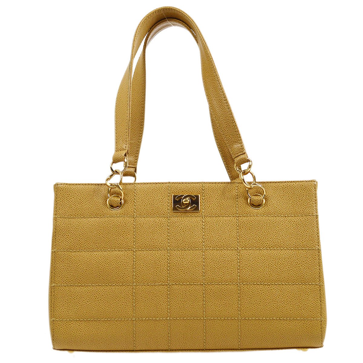 CHANEL 2001-2003 Beige Caviar Wild Stitch Tote – Accessorio premium elegante