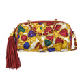 CHANEL 1986-1988 Satin Bijoux-printed oval Shoulder Bag – Accessorio premium elegante