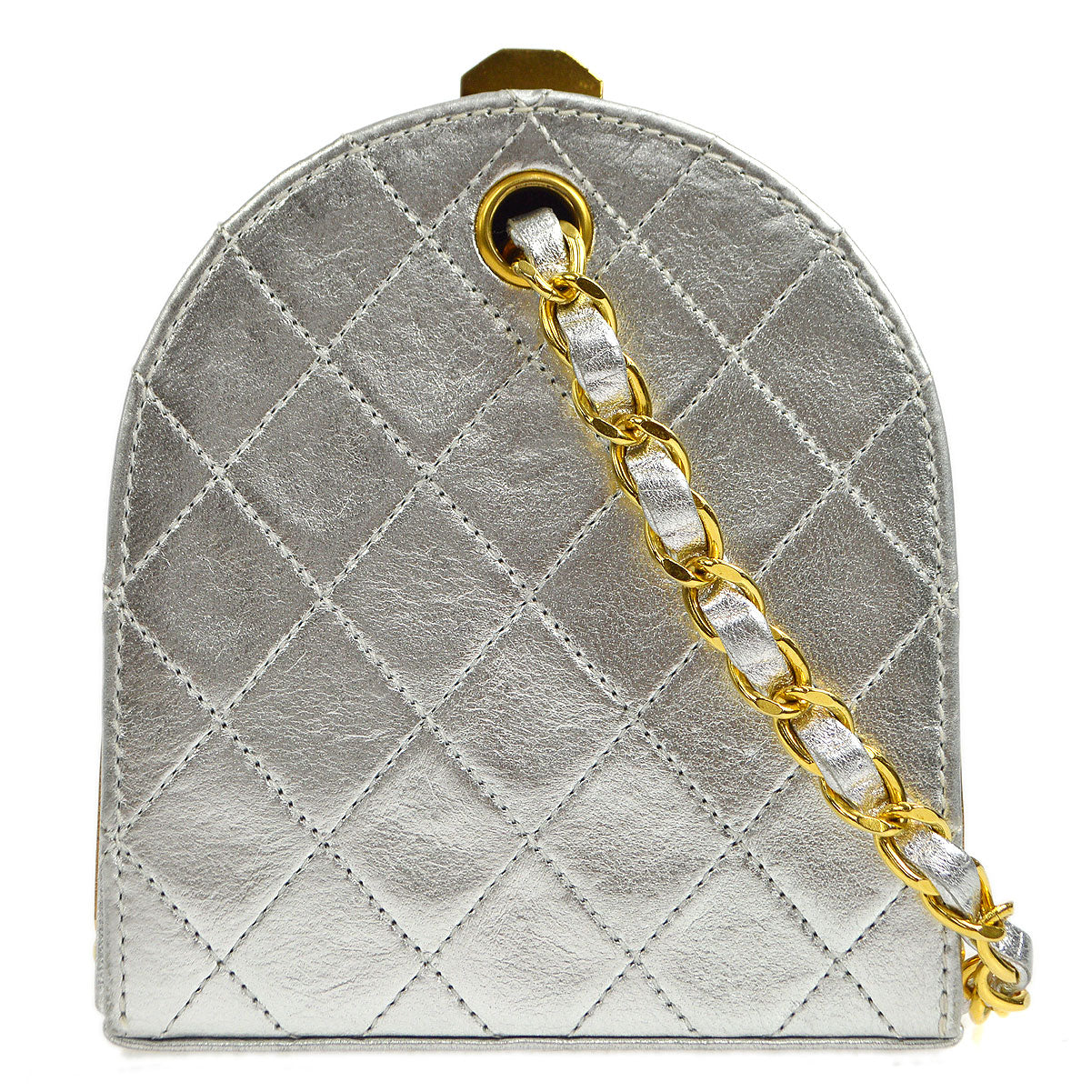 CHANEL 1989-1991 Kisslock Shoulder Bag Micro – Accessorio premium elegante