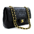 CHANEL 2.55 Double Flap Chain Shoulder Bag Black Lambskin Handbag h50 – Accessorio premium elegante