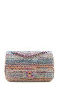 Chanel 2106/2017 Rainbow Tweed Quilted Single Flap Handbag