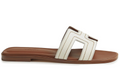 Hermès Oran slides "White" – Accessorio premium elegante