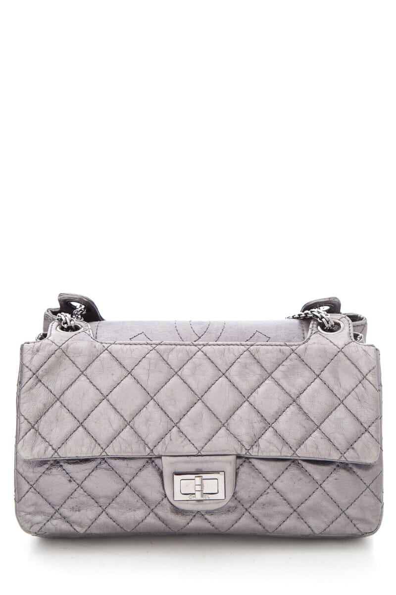 Chanel 2008 Silver Reissue Accordian Handbag – Accessorio premium elegante