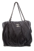 Chanel 2009 Black Twisted Tote Handbag – Accessorio premium elegante
