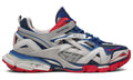 Balenciaga Men's Beige And Blue Track 2 – Accessorio premium elegante