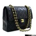 CHANEL 2.55 Double Flap Square Chain Shoulder Bag Black Lambskin h72 – Accessorio premium elegante