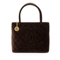 Brown Chanel Velvet Medallion Tote – Accessorio premium elegante