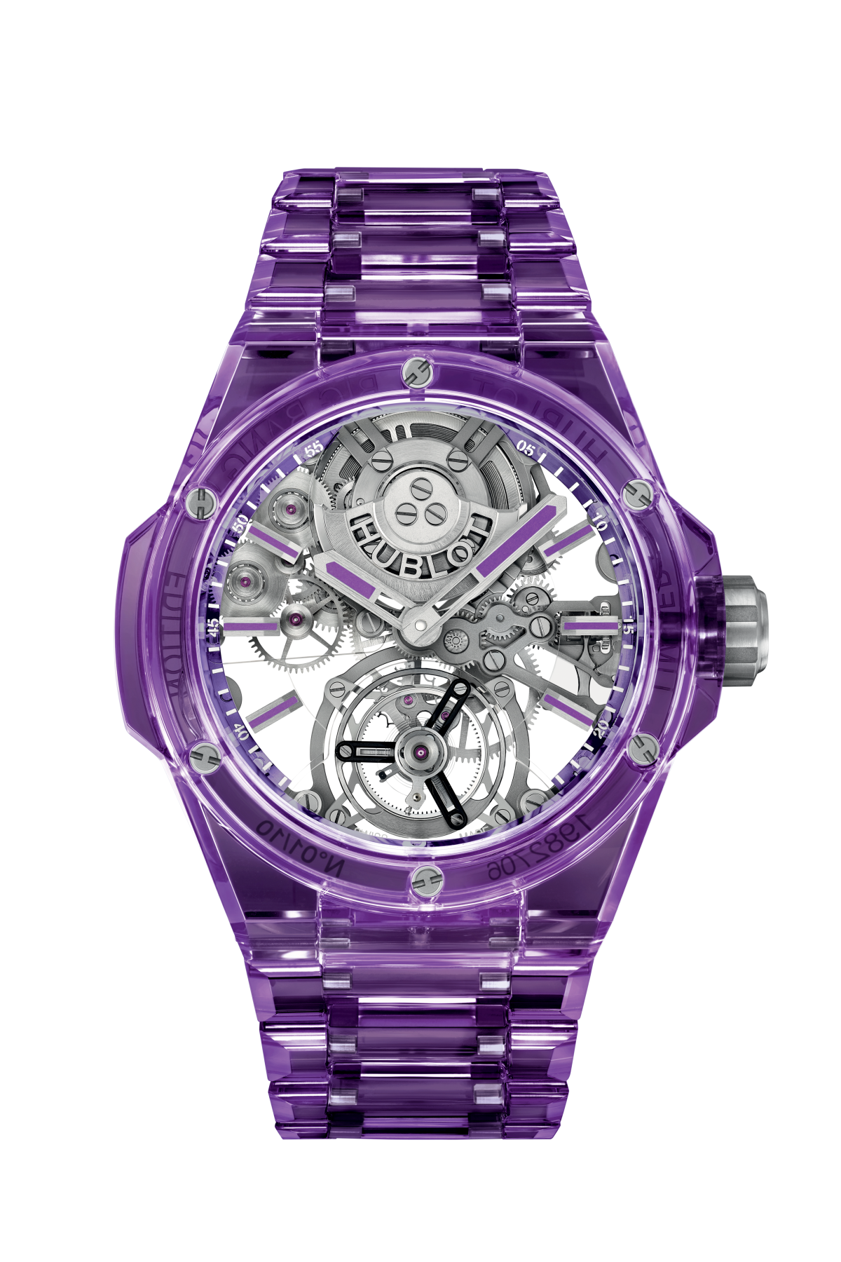 Hublot Big Bang Intergrated Tourbillon Full Purple Sapphire 43mm – Accessorio premium elegante