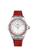 Hublot Big Bang One Click Joyful Steel Red Ceramic Diamonds 33mm – Accessorio premium elegante