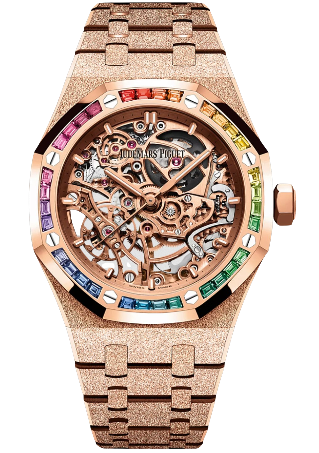 Audemars Piguet Royal Oak Frosted Gold Double Balance Wheel Openworked – Accessorio premium elegante