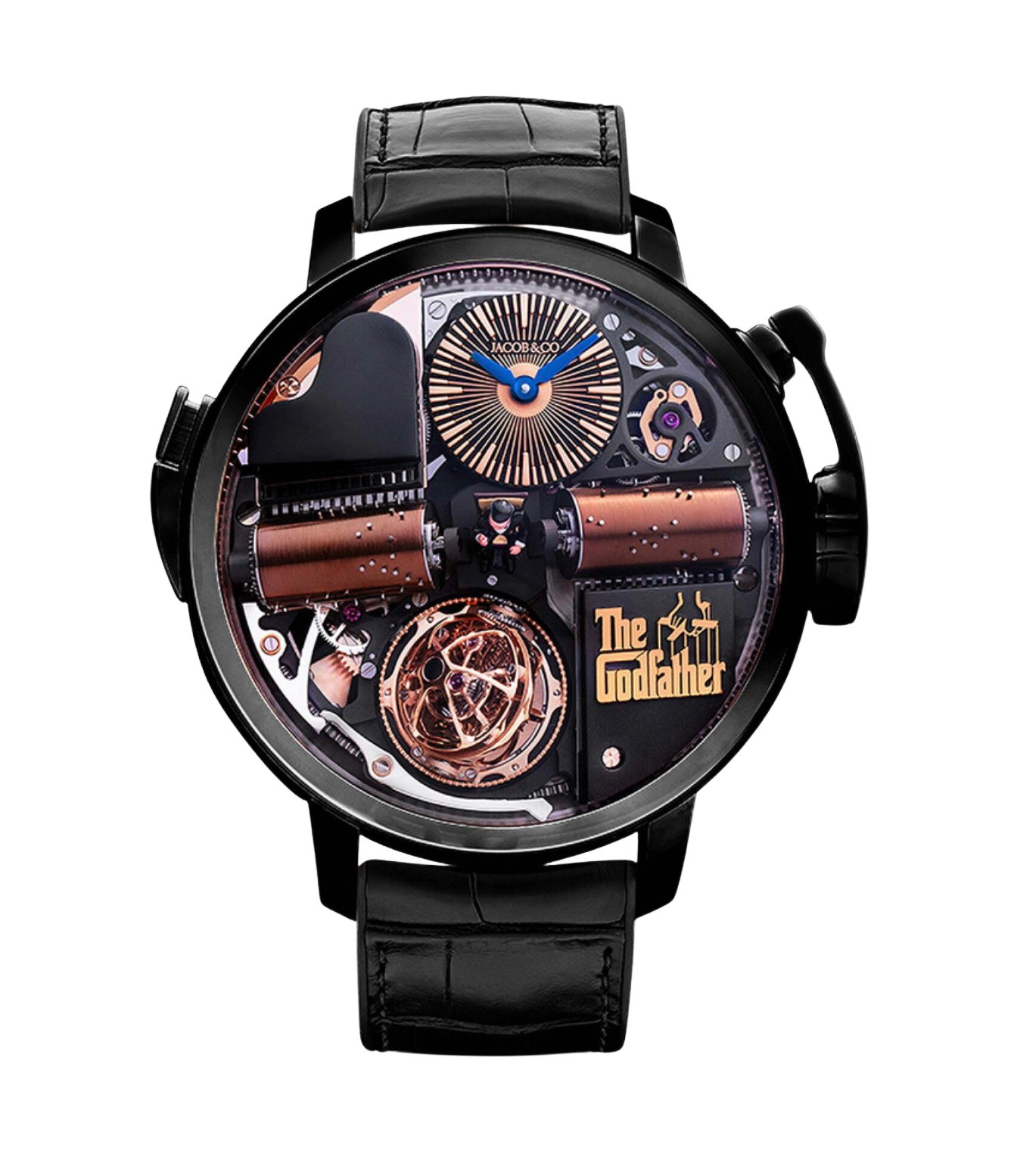 Jacob & Co. Opera Godfather - Black DLC Grade 5 Titanium – Accessorio premium elegante