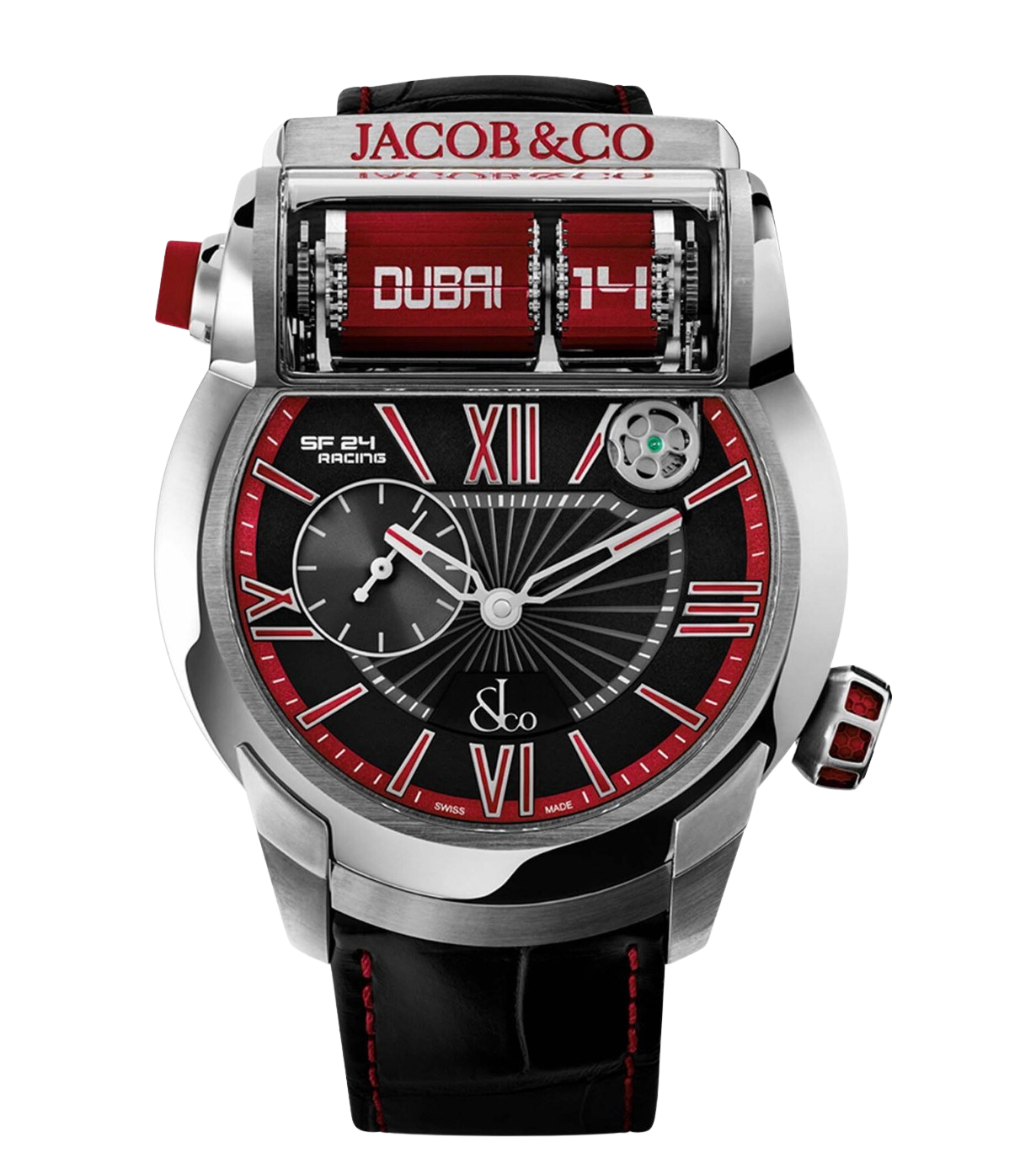 Jacob & Co. Epic SF24 - Titanium Red – Accessorio premium elegante