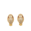 Bvlgari 18K Rose Gold Diamond Serpenti Earrings – Accessorio premium elegante