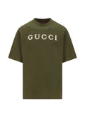 T-shirt in jersey di cotone con ricamo