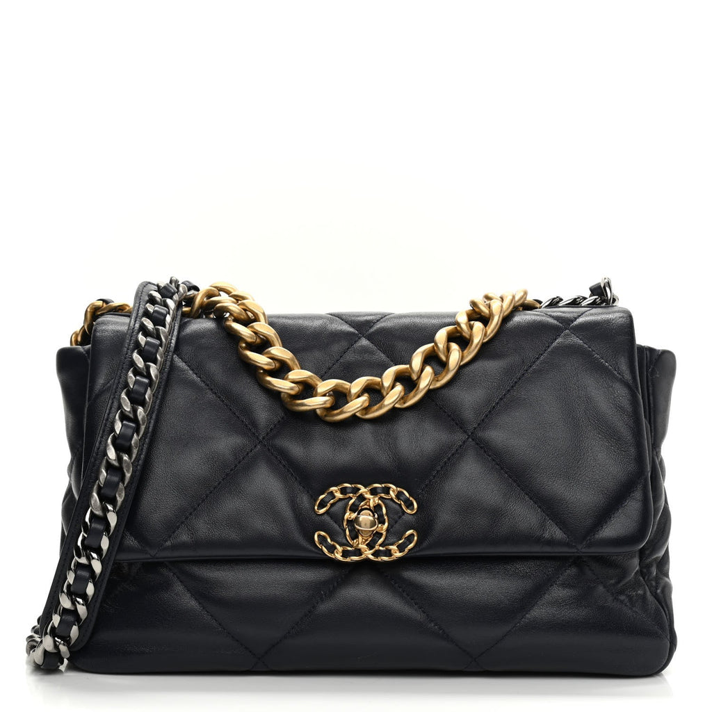 CHANEL 19 MAXI FLAP BAG GOATSKIN – Accessorio premium elegante