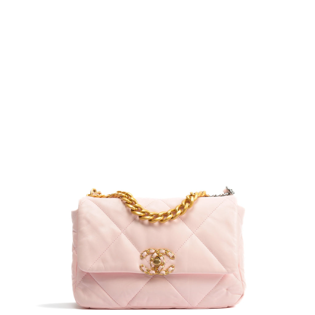 CHANEL 19 Flap Quilted Medium Pink – Accessorio premium elegante