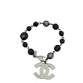 Chanel Black CC Drop Pearl Crystal Bracelet – Accessorio premium elegante