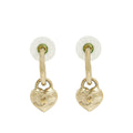 Chanel Gold CC Heart Drop Earrings – Accessorio premium elegante