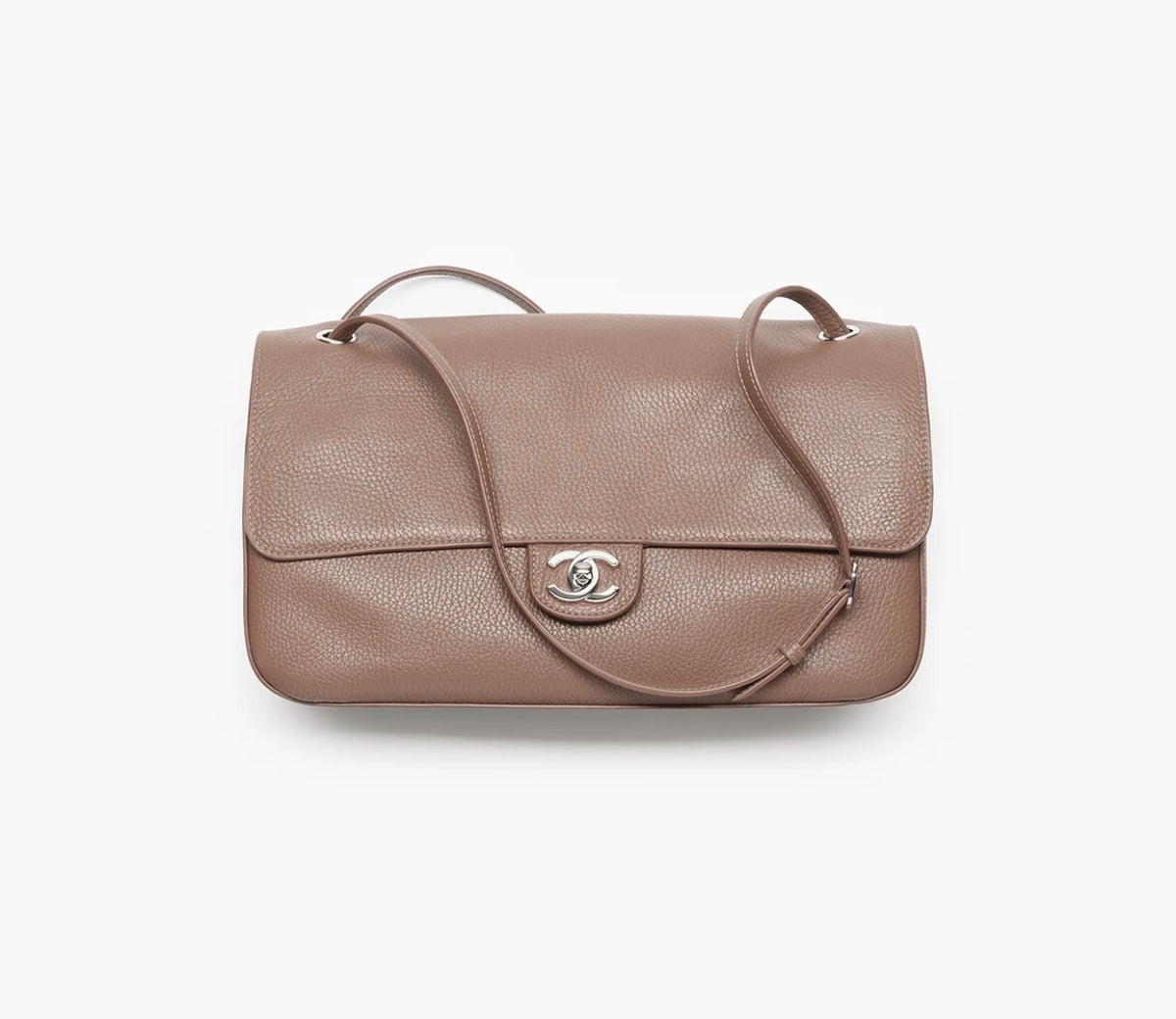 MAXI FLAPBAG MARRONE